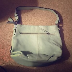 Coach hobo tote light blue m1060-f15064